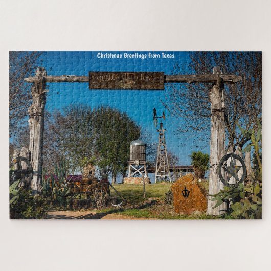 Texas Ranch Szene. Puzzle (Horizontal)