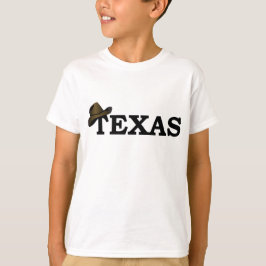 Texas Rancher Cowboy Hat Kids T - Shirt