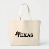 Texas Rancher Cowboy Hat Leinwand Tote Bag Jumbo Stoffbeutel (Vorne)