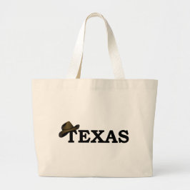 Texas Rancher Cowboy Hat Leinwand Tote Bag Jumbo Stoffbeutel