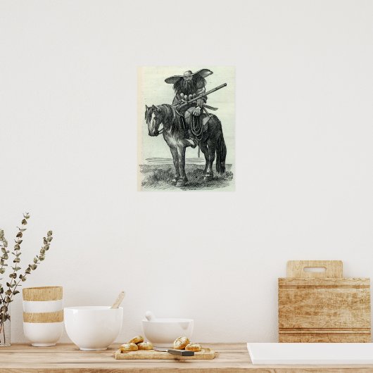 Texas Ranger Print Poster (Küche)