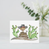 Texas Rattlesnake Postkarte (Stehend Vorderseite)