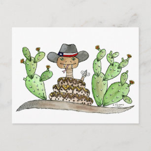 Texas Rattlesnake Postkarte
