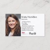 texas real Anwesen beruflich Visitenkarte (Rückseite)