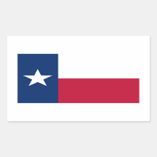 Texas Rechteckiger Aufkleber