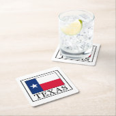 Texas Rechteckiger Pappuntersetzer (Vor Ort)