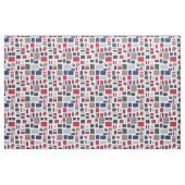 Texas Red & Blue Wonky Squares & Rectangle Stoff (Fat Quarter (45,7 x 55,9 cm))