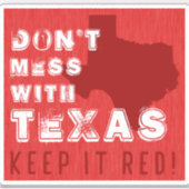 Texas RED Car decal behalten - Texas GOP Aufkleber (Vorderseite)
