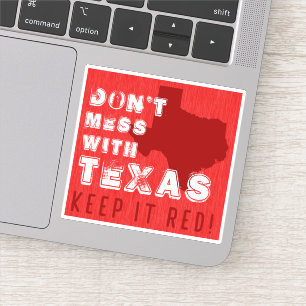 Texas RED Car decal behalten - Texas GOP Aufkleber