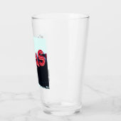Texas Red Neon Lights USA Glas (Links)