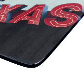 Texas Red Neon Lights USA Schneidebrett (Ecke)
