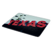 Texas Red Neon Lights USA Schneidebrett (Ecke)