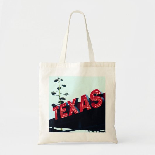 Texas Red Neon Lights USA Tragetasche (Vorne)