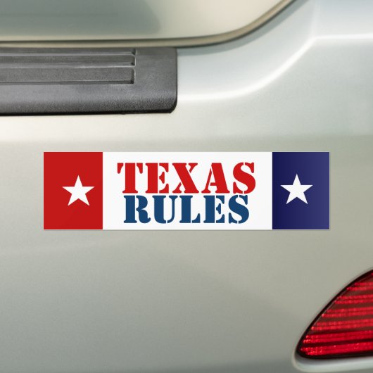 TEXAS-REGELN AUTOAUFKLEBER (Auf Auto)
