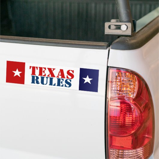 TEXAS-REGELN AUTOAUFKLEBER (Auf Lkw)