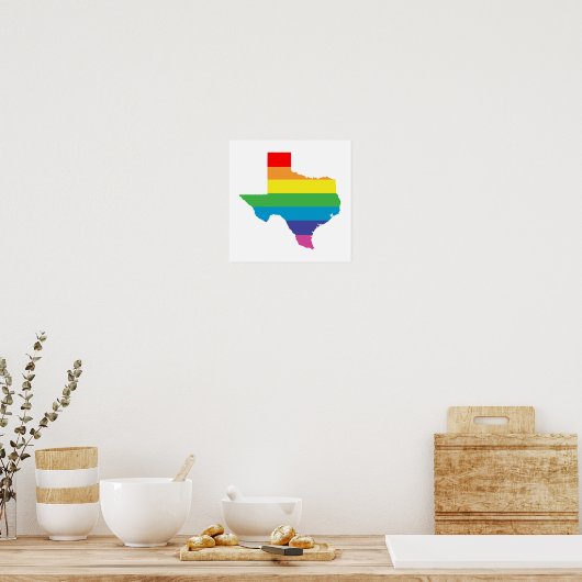 texas Regenbogen Poster (Küche)