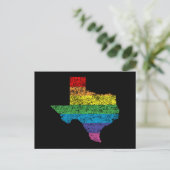 texas Regenbogen Postkarte (Stehend Vorderseite)