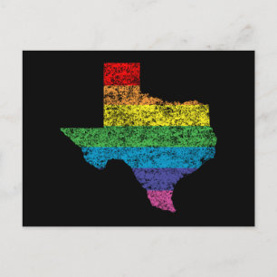 texas Regenbogen Postkarte