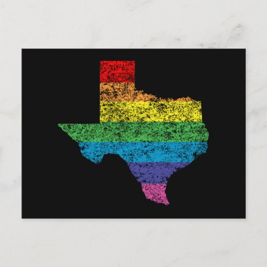 texas Regenbogen Postkarte (Vorderseite)