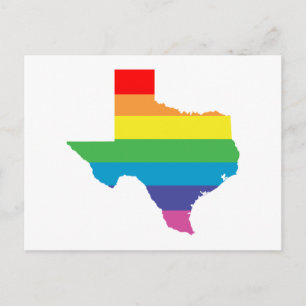texas Regenbogen Postkarte