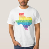 Texas-Regenbogen T-Shirt (Vorderseite)