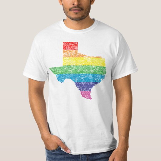 Texas-Regenbogen T-Shirt (Vorderseite)