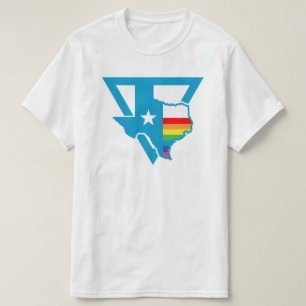 Texas-Regenbogendreieck T-Shirt