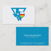 Texas-Regenbogendreieck Visitenkarte (Vorne/Hinten)