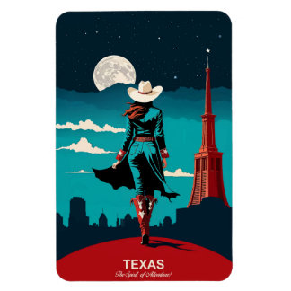 Texas Reise: Der Geist des Abenteuers Flexibel Magnet