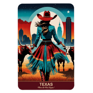 Texas Reise: Wo der Westen beginnt Flexibel Magnet