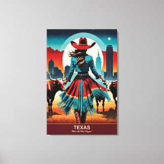 Texas Reise: Wo der Westen beginnt Leinwanddruck