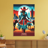 Texas Reise: Wo der Westen beginnt Leinwanddruck (Insitu (Wohnzimmer))