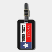 Texas-Reisender Gepäckanhänger (Vorderseite vertikal)
