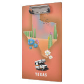 Texas Reiseplakat Klemmbrett (Links)
