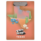 Texas Reiseplakat Klemmbrett (Vorderseite)