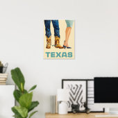 Texas-Reiseplakat Poster (Heimbüro)