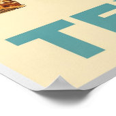 Texas-Reiseplakat Poster (Ecke)