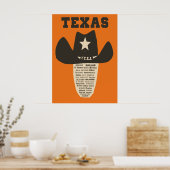 Texas Reiseplakat Poster (Küche)