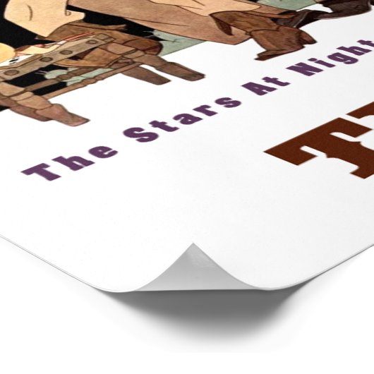 Texas Reiseplakat Poster (Ecke)