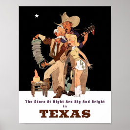Texas Reiseplakat Poster