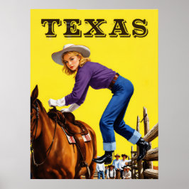 Texas Reiseplakat Poster