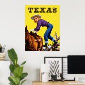 Texas Reiseplakat Poster (Heimbüro)