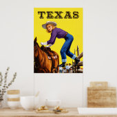 Texas Reiseplakat Poster (Küche)