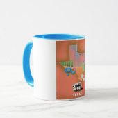 Texas Reiseplakat Tasse (Vorderseite Links)