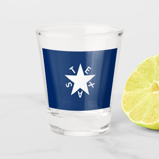 Texas Republic Flag Shootglas Schnapsglas (Vorderseite)