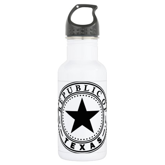Texas (Republik von Texas-Siegel) Trinkflasche (Vorderseite)