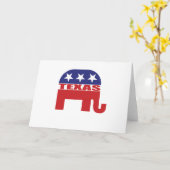 Texas-Republikaner-Elefant Karte (Gelbe Blume)