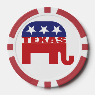 Texas Republikanischer Elefant Pokerchips