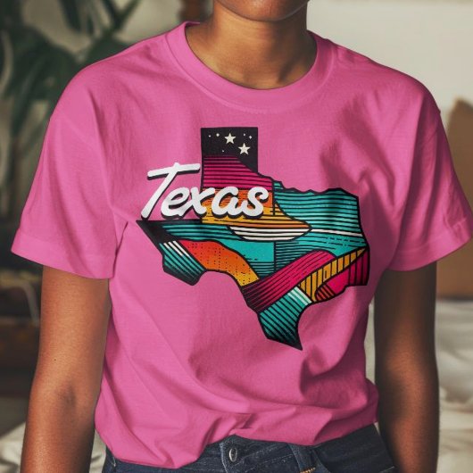 Texas Retro Sunset Lone Star Staat T-Shirt
