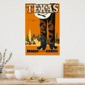 Texas Retro Travel Poster (Küche)